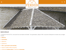Tablet Screenshot of pernin-construction-bois.com
